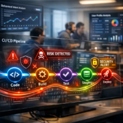photographic the image showcases a modern software development environment featuring a sleek digital interface displaying a continuous integrationcont